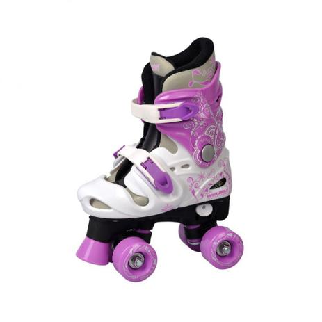 Patins Infantil 4 Rodas Quad Ajustavel Winmax Roxo G Menor preço em Patins Infantil 4 Rodas Quad Ajustavel Winmax Roxo G