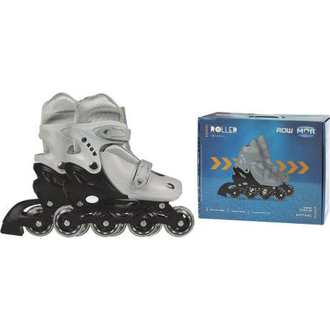 Patins infantil ajustavel roller in line cinza menina e menino 34 35 36 37 - Mor Menor preço em Patins infantil ajustavel roller in line cinza menina e menino 34 35 36 37 - Mor