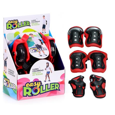 Patins Infantil para Adaptar no Tênis Easy Roller com Kit Proteção Vermelho Menor preço em Patins Infantil para Adaptar no Tênis Easy Roller com Kit Proteção Vermelho
