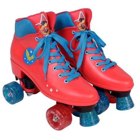 Menor preço em PATINS MULHER MARAVILHA - SUPER HERO GIRLS - 30-31 - Belfix - Bel fix