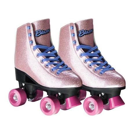 Patins Multikids Rollers 4 You Quad TAM. 34 Rosa com Gliter Menor preço em Patins Multikids Rollers 4 You Quad TAM. 34 Rosa com Gliter
