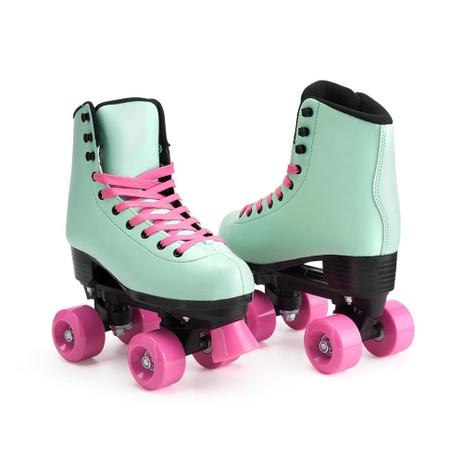 Patins My Style Fashion Rollers Tam. 34 Verde/Rosa Multikids - BR1005 Menor preço em Patins My Style Fashion Rollers Tam. 34 Verde/Rosa Multikids - BR1005