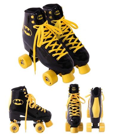 Patins quad batman tam. 37 com cadarço preto/amarelo - Bel Sports Menor preço em Patins quad batman tam. 37 com cadarço preto/amarelo - Bel Sports