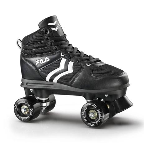 Patins Quad Verve Preto e Branco 37 - Fila Menor preço em Patins Quad Verve Preto e Branco 37 - Fila