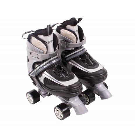 Patins Retrô Top Clássico Ajustável do 37 Ao 40 Abec5 Preto e Cinza - Bel sports Menor preço em Patins Retrô Top Clássico Ajustável do 37 Ao 40 Abec5 Preto e Cinza - Bel sports