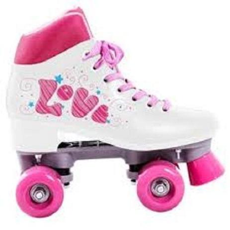 Patins Roller 4 Rodas Quad Love Branco TAM 38 BEL FIX 373800 - Belfix é boa?