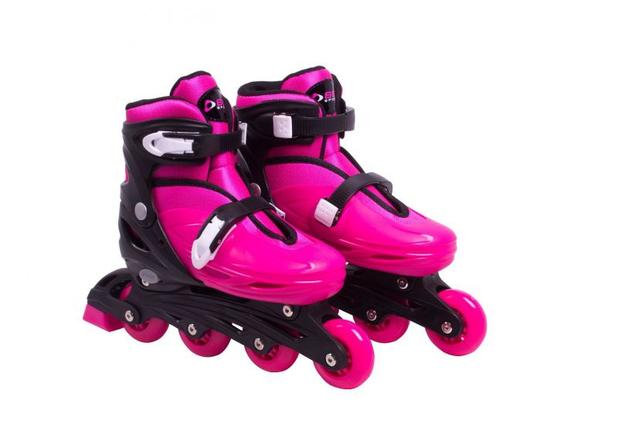 Patins Roller In Line Radical Ajustável Tam M 33 ao 36 ROSA - Bel Menor preço em Patins Roller In Line Radical Ajustável Tam M 33 ao 36 ROSA - Bel