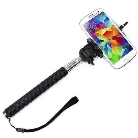 Pau De Selfie Bastão Monopod + Suporte Celular + Controle Remoto Bluetooth - Bcs Menor preço em Pau De Selfie Bastão Monopod + Suporte Celular + Controle Remoto Bluetooth - Bcs