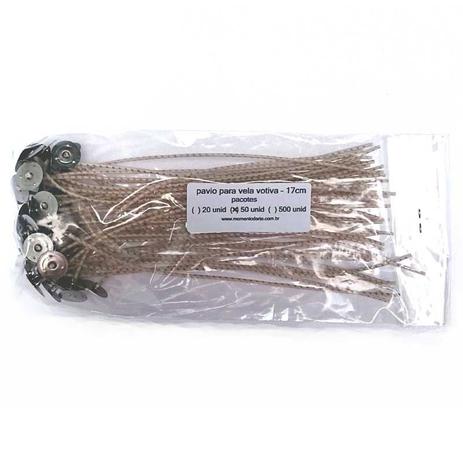 Pavios para velas votivas - 17cm - pacotes até 500 unid - Svitor Menor preço em Pavios para velas votivas - 17cm - pacotes até 500 unid - Svitor