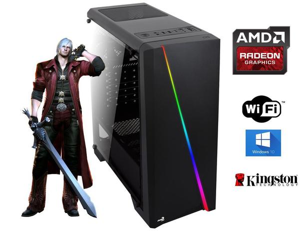 Pc Cpu Gamer Amd 3.9ghz + 4gb + SSD 120GB + Placa de Vídeo 2Gb + Wifi + Brindes - Lupi info é boa?
