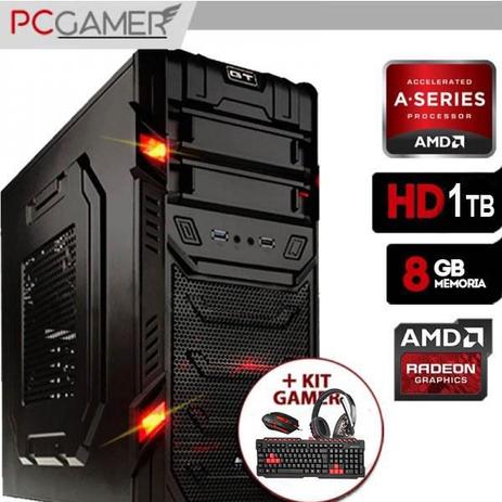 Pc Gamer AMD A6 7400k Radeon R5 8GB Ram, HD 1Tb + Kit Teclado e Mouse Gamer - Alfatec Menor preço em Pc Gamer AMD A6 7400k Radeon R5 8GB Ram, HD 1Tb + Kit Teclado e Mouse Gamer - Alfatec