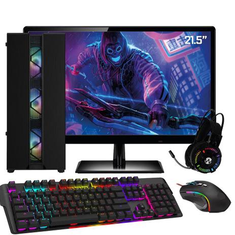 Pc Gamer Completo Intel Core I5 8gb Geforce Gtx 1050 Ti 4gb Gddr5 Hd 1tb Monitor 21 5 Full Hd Kit Gamer Easypc Computador Gamer Magazine Luiza