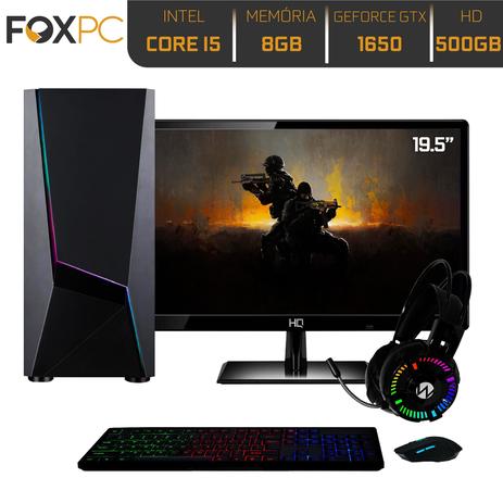 Pc Gamer Completo Intel Core I5 8gb Hd 500gb Geforce Gtx 1650 4gb Monitor Hdmi Led 19 5 Foxpc Ipower Pgfpip 11led Computador Gamer Magazine Luiza