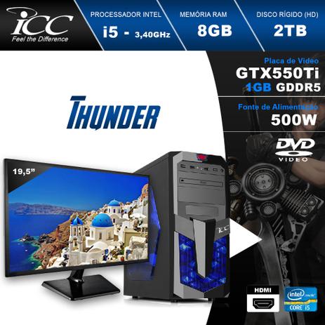PC Gamer ICC IT2583DWM19 Intel Core i5 3,2 Ghz 8GB 2TB GeForce GTX-550TI 1GB DDR5 DVDRW Monitor LED 19,5” Windows 10 Menor preço em PC Gamer ICC IT2583DWM19 Intel Core i5 3,2 Ghz 8GB 2TB GeForce GTX-550TI 1GB DDR5 DVDRW Monitor LED 19,5” Windows 10
