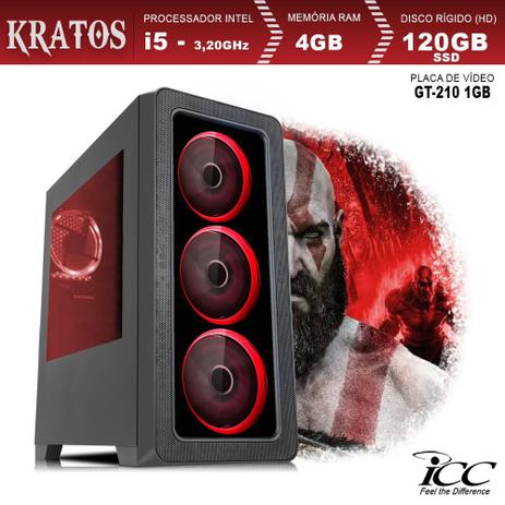 PC Gamer ICC KTL2546S Intel Core I5 3,20 Ghz 4GB SSD 120GB GT210 1GB HDMI FULL HD Menor preço em PC Gamer ICC KTL2546S Intel Core I5 3,20 Ghz 4GB SSD 120GB GT210 1GB HDMI FULL HD