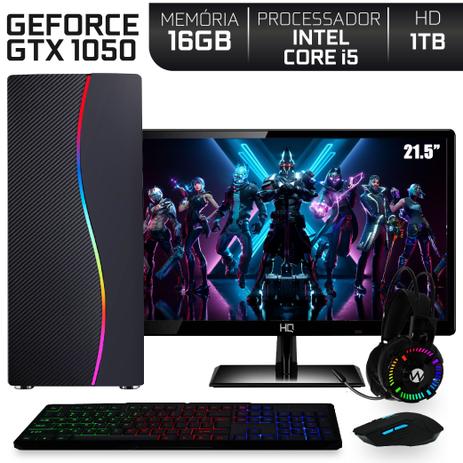 Pc Gamer Intel Core I5 Ram 16gb Nvidia Geforce Gtx 1050 2gb Hd 1tb Monitor 21 5 Full Hd Easypc Expert Computador Gamer Magazine Luiza