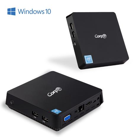 PC Mini CorpC Box Intel Quad Core 4GB SSD 32GB + HD 1TB Windows 10 Pro WiFi Bluetooth HDMI Menor preço em PC Mini CorpC Box Intel Quad Core 4GB SSD 32GB + HD 1TB Windows 10 Pro WiFi Bluetooth HDMI