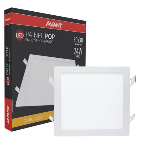 Pct 02 Painel Plafon de LED de EMBUTIR 25w/24w Quadrado 30x30 Branco Frio - PerfectLed Menor preço em Pct 02 Painel Plafon de LED de EMBUTIR 25w/24w Quadrado 30x30 Branco Frio - PerfectLed