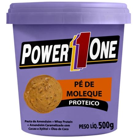 Pe de Moleque Proteico (500g) - Power one Menor preço em Pe de Moleque Proteico (500g) - Power one