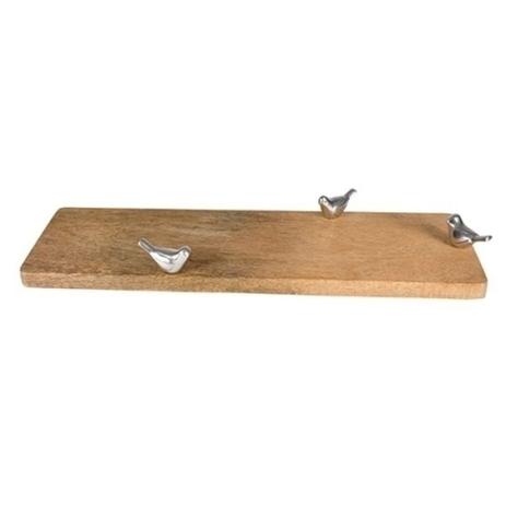 Peça decorativa de madeira 14x41 cm - Btc decor Menor preço em Peça decorativa de madeira 14x41 cm - Btc decor