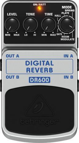 Pedal Behringer DR600 Digital Reverb Menor preço em Pedal Behringer DR600 Digital Reverb