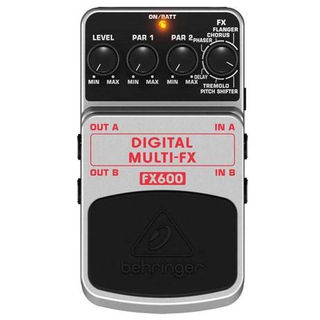 Pedal Behringer FX600 - Multi Efeitos (Delay, Chorus, Flanger, etc) Menor preço em Pedal Behringer FX600 - Multi Efeitos (Delay, Chorus, Flanger, etc)