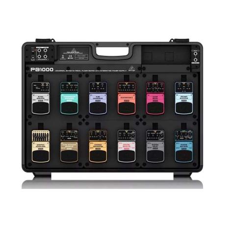 Pedal Board Behringer PB1000 para 12 pedais com cabos e fonte Menor preço em Pedal Board Behringer PB1000 para 12 pedais com cabos e fonte