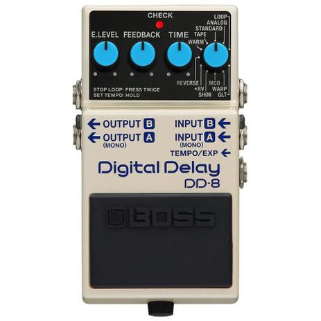 Pedal Boss Delay Efeito Para Guitarra DD-8 Analógico DD8 Menor preço em Pedal Boss Delay Efeito Para Guitarra DD-8 Analógico DD8