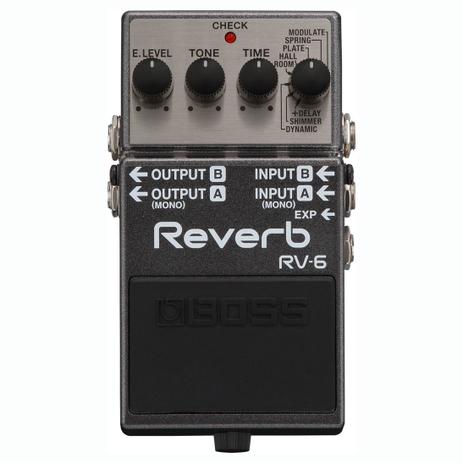 Pedal Boss RV6 Digital Reverb Menor preço em Pedal Boss RV6 Digital Reverb