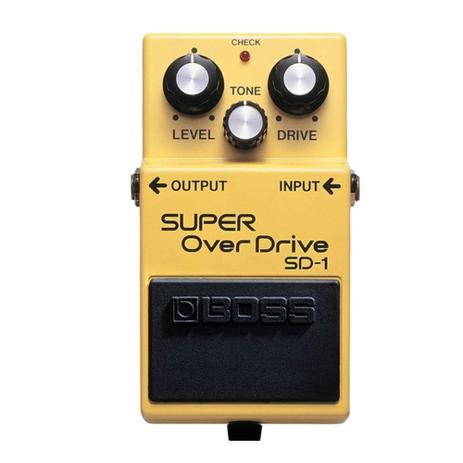 Pedal Boss SD1 - Super OverDrive - PD0177 Menor preço em Pedal Boss SD1 - Super OverDrive - PD0177