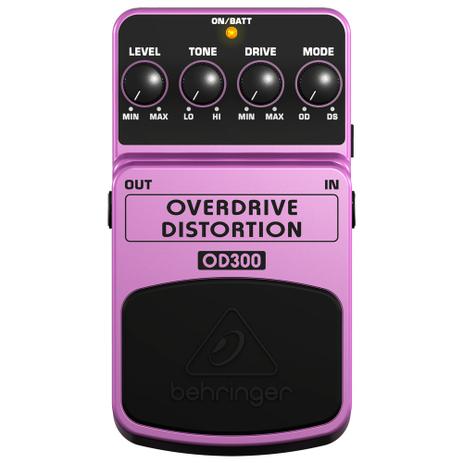 Pedal De Efeito Para Guitarra Behringer Overdrive Distortion OD300 Menor preço em Pedal De Efeito Para Guitarra Behringer Overdrive Distortion OD300