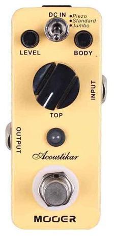 Pedal de Guitarra Mooer Acoustikar Simulador Violão Menor preço em Pedal de Guitarra Mooer Acoustikar Simulador Violão