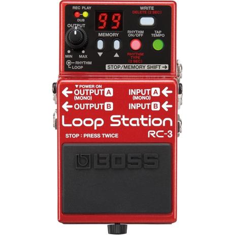 Pedal Guitarra Rc-3 Loop Station Vermelho Boss Roland + Fonte Brinde - Roland brasil imp exp com rep e serv ltd Menor preço em Pedal Guitarra Rc-3 Loop Station Vermelho Boss Roland + Fonte Brinde - Roland brasil imp exp com rep e serv ltd