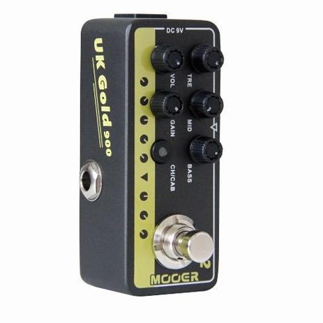 Pedal Mooer Pré Amp M002 Uk Gold 900 - Marshall Jcm 900 Menor preço em Pedal Mooer Pré Amp M002 Uk Gold 900 - Marshall Jcm 900