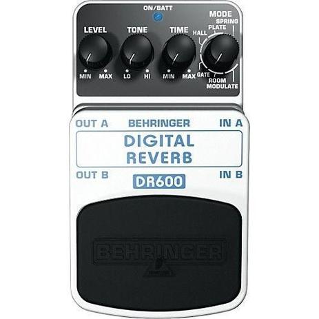 Pedal para guitarra Behringer DR600 Digital Stereo Reverb Menor preço em Pedal para guitarra Behringer DR600 Digital Stereo Reverb