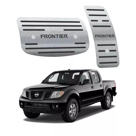 Pedaleira aço inox amarok automatica escrita preta - Three parts Menor preço em Pedaleira aço inox amarok automatica escrita preta - Three parts