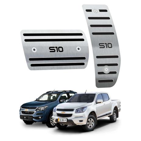 Pedaleira chevrolet s10 automatico 2012 2019 preto aço inox - 3r acessórios Menor preço em Pedaleira chevrolet s10 automatico 2012 2019 preto aço inox - 3r acessórios