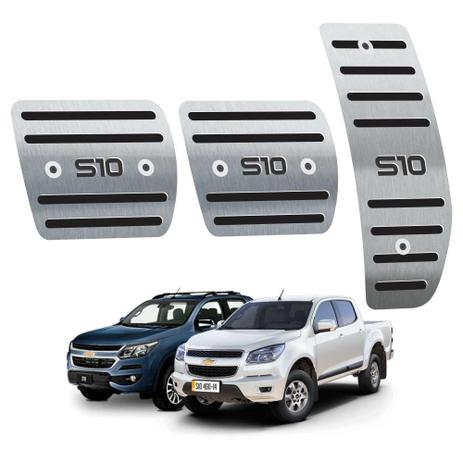 Pedaleira chevrolet s10 manual 2012 até 2019 preto aço inox - 3r acessórios Menor preço em Pedaleira chevrolet s10 manual 2012 até 2019 preto aço inox - 3r acessórios