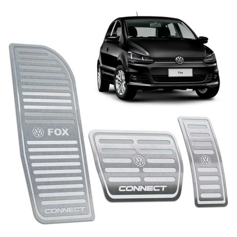 Pedaleira + Descanso Fox Connect 2015/2019 Automático Prata - Jr Menor preço em Pedaleira + Descanso Fox Connect 2015/2019 Automático Prata - Jr