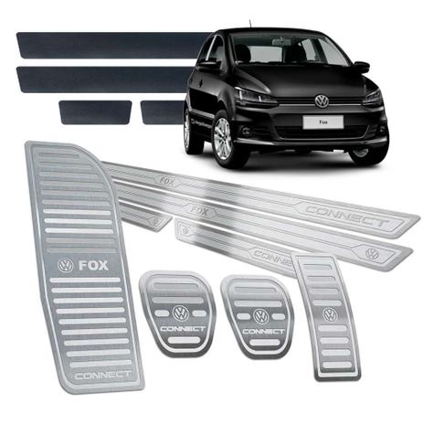 Pedaleira Descanso Soleira Fox Connect 2015/19 Manual Prata - Jr Menor preço em Pedaleira Descanso Soleira Fox Connect 2015/19 Manual Prata - Jr