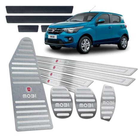 Pedaleira Descanso Soleira Mobi 2017/19 Manual Prata Relevo - Jr Menor preço em Pedaleira Descanso Soleira Mobi 2017/19 Manual Prata Relevo - Jr