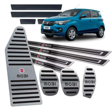 Pedaleira Descanso Soleira Mobi 2017/19 Manual Preto Relevo - Jr Menor preço em Pedaleira Descanso Soleira Mobi 2017/19 Manual Preto Relevo - Jr
