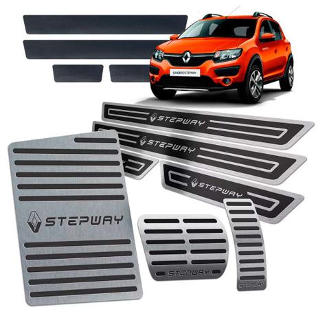 Pedaleira Descanso Soleira Sandero Stepway 2014/19 Aut Preto - Jr Menor preço em Pedaleira Descanso Soleira Sandero Stepway 2014/19 Aut Preto - Jr