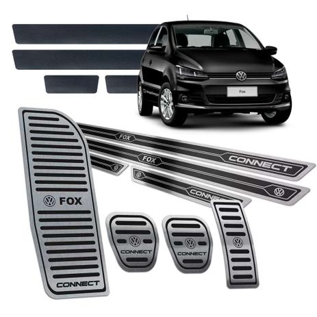 Pedaleira Descanso Soleiras Fox Connect 2015/19 Manual Preto - Jr Menor preço em Pedaleira Descanso Soleiras Fox Connect 2015/19 Manual Preto - Jr