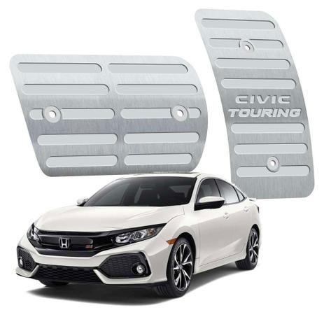 Pedaleira honda civic touring automático 2017 até 2019 aço inox - 3r acessorios Menor preço em Pedaleira honda civic touring automático 2017 até 2019 aço inox - 3r acessorios