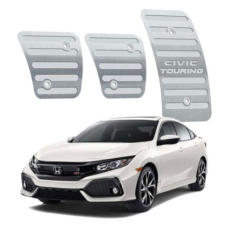 Pedaleira honda civic touring manual 2017 até 2019 aço inox - 3r acessorios Menor preço em Pedaleira honda civic touring manual 2017 até 2019 aço inox - 3r acessorios
