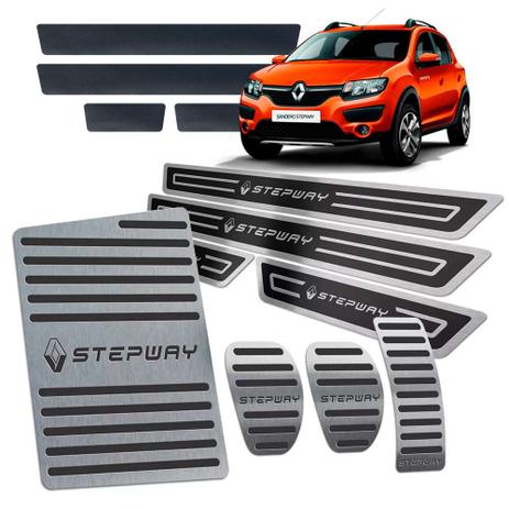 Pedaleira Manual Descanso Soleira Sandero Stepway 2014/19 - Jr Menor preço em Pedaleira Manual Descanso Soleira Sandero Stepway 2014/19 - Jr