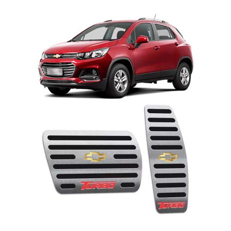 Pedaleira Tracker Turbo 2016/2019 Em Aço Inox Preto - Jr Menor preço em Pedaleira Tracker Turbo 2016/2019 Em Aço Inox Preto - Jr