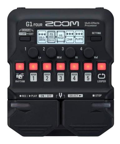 Pedaleira Zoom G1 Four Menor preço em Pedaleira Zoom G1 Four