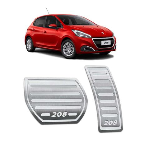 Pedaleiras 208 2014/2019 Em Aço Inox Automático Prata - Jr Menor preço em Pedaleiras 208 2014/2019 Em Aço Inox Automático Prata - Jr